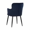 Sunpan Khai Dining Armchair - Abbington Navy - Set of Two - Back Side Angle - Sunpan Khai Dining Armchair - Abbington Navy - Set of Two - Back Side Angle