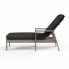 Laguna Chaise Lounge in Spectrum Carbon, No Welt Side Angle - Laguna Chaise Lounge in Spectrum Carbon, No Welt Side Angle