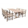 Renaissance Eco-friendly 7-piece Outdoor Hand-scraped Hardwood Dining Set