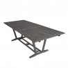Vifah Renaissance Outdoor Hand-scraped Wood Patio Dining Extension Table 