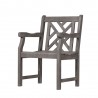 Renaissance Outdoor Hand-scraped Wood Patio Dining Chair - 