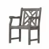 Renaissance Outdoor Hand-scraped Wood Patio Dining Chair -  - Renaissance Outdoor Hand-scraped Wood Patio Dining Chair - 