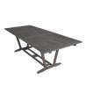 Vifah Renaissance Outdoor Hand-scraped Wood Patio Dining Table - Angled