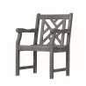 Vifah Renaissance Outdoor Hand-scraped Wood Patio Dining Chair-  - Vifah Renaissance Outdoor Hand-scraped Wood Patio Dining Chair- 