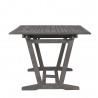 Vifah Renaissance Outdoor Hand-scraped Wood Patio Dining Table - Side