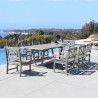 Renaissance Outdoor Hand-scraped Wood Patio Dining Extension Table - Lifetyle