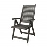 Malibu Outdoor Wood Patio Dining Chair - White bG
