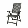 Renaissance Outdoor Patio Hand-scraped Wood Dining Chair - Angled - Renaissance Outdoor Patio Hand-scraped Wood Dining Chair - Angled