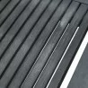 Renaissance Outdoor Patio Hand-scraped Wood Dining Extension Table - Close-Up - Renaissance Outdoor Patio Hand-scraped Wood Dining Extension Table - Close-Up