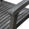 Renaissance Outdoor Patio Hand-scraped Wood Dining Chair - Arm Close-Up