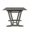 Renaissance Outdoor Wood Patio Extendable Dining Table - Side - Renaissance Outdoor Wood Patio Extendable Dining Table - Side