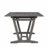 Renaissance Outdoor Wood Patio Extendable Dining Table - Side - Renaissance Outdoor Wood Patio Extendable Dining Table - Side
