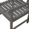 Renaissance Outdoor Wood Patio Dining Chair - Close Up