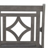 Renaissance Outdoor Wood Patio Dining Chair - Seat Close-Up