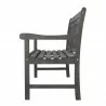 Renaissance Outdoor Wood Patio Extendable Dining Chair - Side - Renaissance Outdoor Wood Patio Extendable Dining Chair - Side