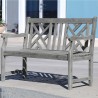 Renaissance Outdoor Hand-scraped Wood Patio Bench