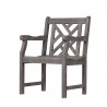 Renaissance Outdoor Hand-scraped Wood Patio Dining Chair