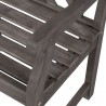 Renaissance Outdoor Hand-scraped Wood Patio Dining Chair - Arm Close-up