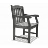Renaissance Outdoor Hand-scraped Wood Patio Dining Chair - White BG
