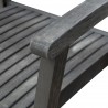 Renaissance Outdoor Patio Hand-scraped Wood Dining Chair - Chair Arm Close-up