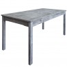 Renaissance Outdoor Wood Patio Rectangular Dining Table - White BG