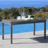 Renaissance Outdoor Wood Patio Rectangular Dining Table - Lifestyle