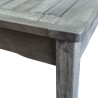 Renaissance Outdoor Wood Patio Rectangular Dining Table - Table Edge Close-Up