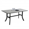 Renaissance Outdoor Patio Hand-scraped Wood Dining Table - White BG