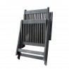 Renaissance Outdoor Patio Hand-scraped Wood  Dining Chair - Folded