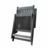 Renaissance Outdoor Patio Hand-scraped Wood  Dining Chair - Folded - Renaissance Outdoor Patio Hand-scraped Wood  Dining Chair - Folded