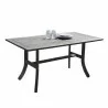 Renaissance Outdoor Patio Hand-scraped Wood Dining Table - White BG - Renaissance Outdoor Patio Hand-scraped Wood Dining Table - White BG
