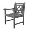 Renaissance Outdoor Wood Patio Dining Chair