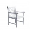 Bradley Outdoor Wood Patio Dining Chair