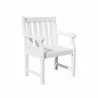 Bradley Outdoor Wood Patio Dining Chair - White BG - Bradley Outdoor Wood Patio Dining Chair - White BG