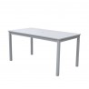 Bradley Outdoor Wood Patio Dining Table - White bG