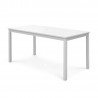 Bradley Outdoor Wood Patio Dining Table - White bG