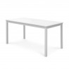 Bradley Outdoor Patio Wood Dining Table - White BG