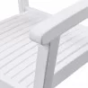 Bradley Outdoor Patio Wood Dining Chair - Arm Close-Up - Bradley Outdoor Patio Wood Dining Chair - Arm Close-Up