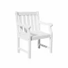 Bradley Outdoor Wood Patio Dining Chair - White BG - Bradley Outdoor Wood Patio Dining Chair - White BG