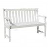 Bradley Outdoor Wood Patio 4-foot Bench - White BG