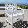 Bradley Outdoor Wood Patio Dining Chair