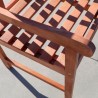 Malibu Outdoor Wood Patio Dining Chair - Lifestyle Close-Up