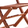  Malibu Outdoor Wood Patio Folding Armchair - Seat Close-Up