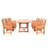 Malibu Eco-friendly 7-piece Outdoor Hardwood Dining Set - Malibu Eco-friendly 7-piece Outdoor Hardwood Dining Set