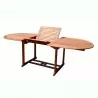 Malibu Outdoor Wood Patio Extendable Dining Set - Extended - Malibu Outdoor Wood Patio Extendable Dining Set - Extended