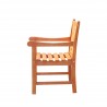 Malibu Eco-friendly Outdoor Hardwood Garden Arm Chair - Side