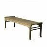 Renaissance Eco-friendly 5-foot Backless Outdoor Hand-scraped Hardwood Garden Bench - Renaissance Eco-friendly 5-foot Backless Outdoor Hand-scraped Hardwood Garden Bench