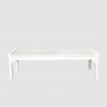 Bradley Eco-friendly 5-foot Backless Outdoor White Hardwood Garden Bench