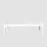 Bradley Eco-friendly 5-foot Backless Outdoor White Hardwood Garden Bench - Bradley Eco-friendly 5-foot Backless Outdoor White Hardwood Garden Bench