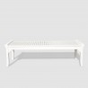 Bradley Eco-friendly 5-foot Backless Outdoor White Hardwood Garden Bench